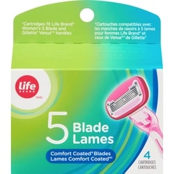 Life Brand 5 Blade Cartridges 1 ea, $8.99/1ea