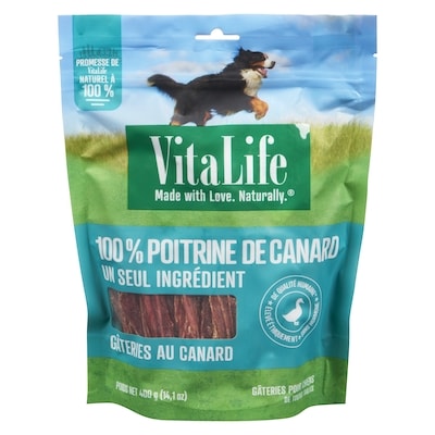 VitaLife Vilf Gateries Tendres Canard 400 g, 3,75 $/100g