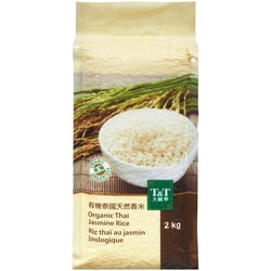T&T Organic Jasmine Rice 2 kg, $0.63/100g