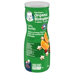 Gerber Organic Puffs Cranberry Orange Baby Snacks