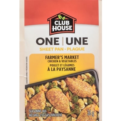 Club House Farmer'S Market Chicken & Vegetables Seasoning Mix 36 g, $6.92/100g