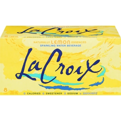 Lacroix Beverage Sparkling Water Beverage Natural Lemon Flavoured 8x355.0 ml, $0.21/100ml
