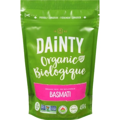 Riz Dainty Dainty Riz Basmati Biologique 430 g, 1,51 $/100g