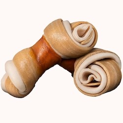 thumbnail image 2 of Zoe Better Than Rawhide Dog Chews - Peanut Butter Twists & BBQ Chicken Bones Bundle 2 of 9
