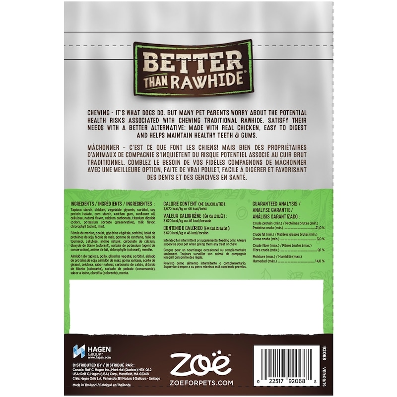 Better Than Rawhide! Twists, Mint, 12 Pieces