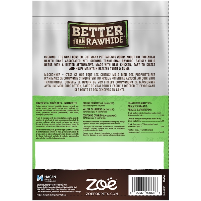 Better Than Rawhide! Twists, Mint, 12 Pieces