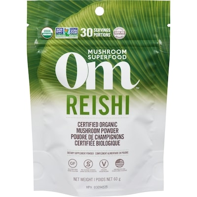 Om Reishi Mushroom Superfood Powder 60 g, $31.65/100g