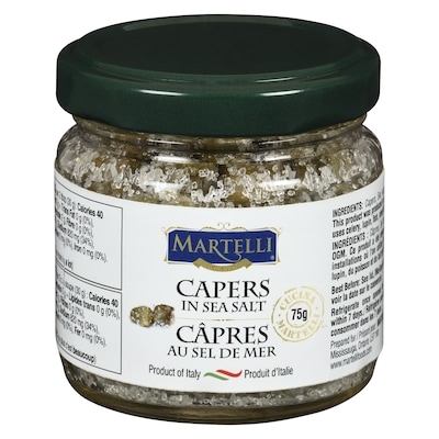 Martelli Capers In Sea Salt 75 g, $3.99/100g