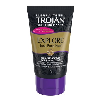 Trojan Explore Gel Water-Based Personal Lubricant 113 g, $9.73/100g
