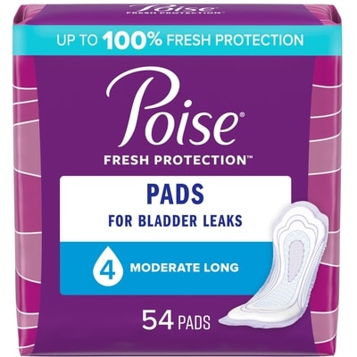 Poise Postpartum Incontinence Pads, Moderate Absorbency, Regular Length, 66 Count 66 ea, $0.35/1ea