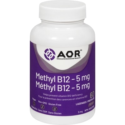 AOR Neurological Health Advanced Series Methylcobalamin 5 mg 90 Lozenges 60 ea, $0.57/1ea