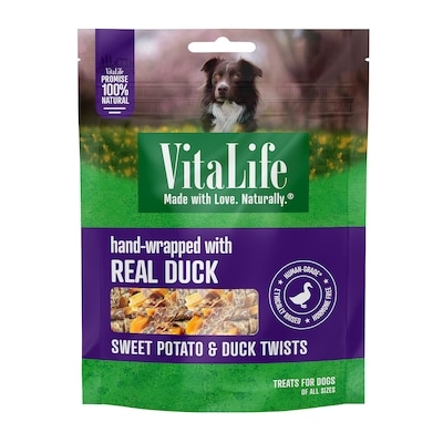 Vitalife Sweet Potato & Duck Twists 750 g, $3.47/100g