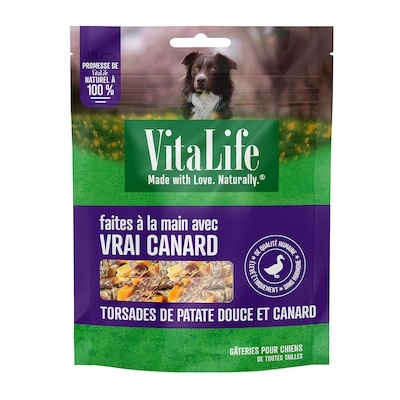 VitaLife Torsades de patate douce et canard 750 g, 3,40 $/100g