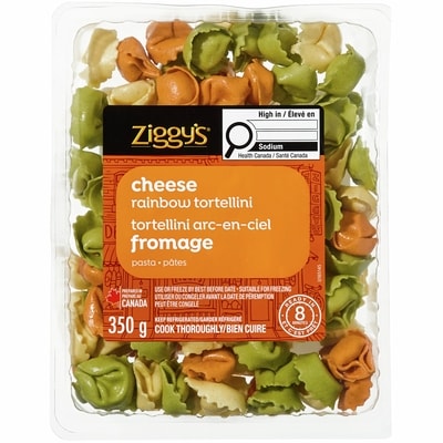 Ziggy’s Tortellini arc-en-ciel au fromage 350 g, 1,14 $/100g