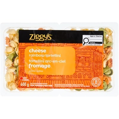 Ziggy's Cheese Rainbow Tortellini 600 g, $0.83/100g