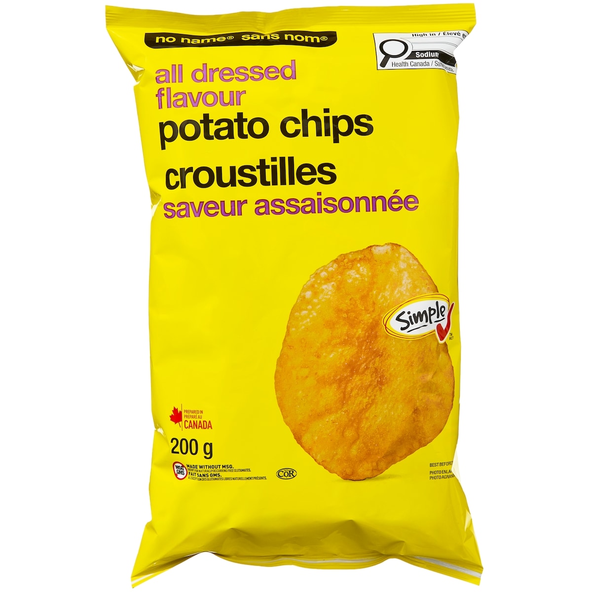 No Name All Dressed Potato Chips
