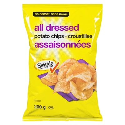 No Name All Dressed Potato Chips 200 g, $1.00/100g