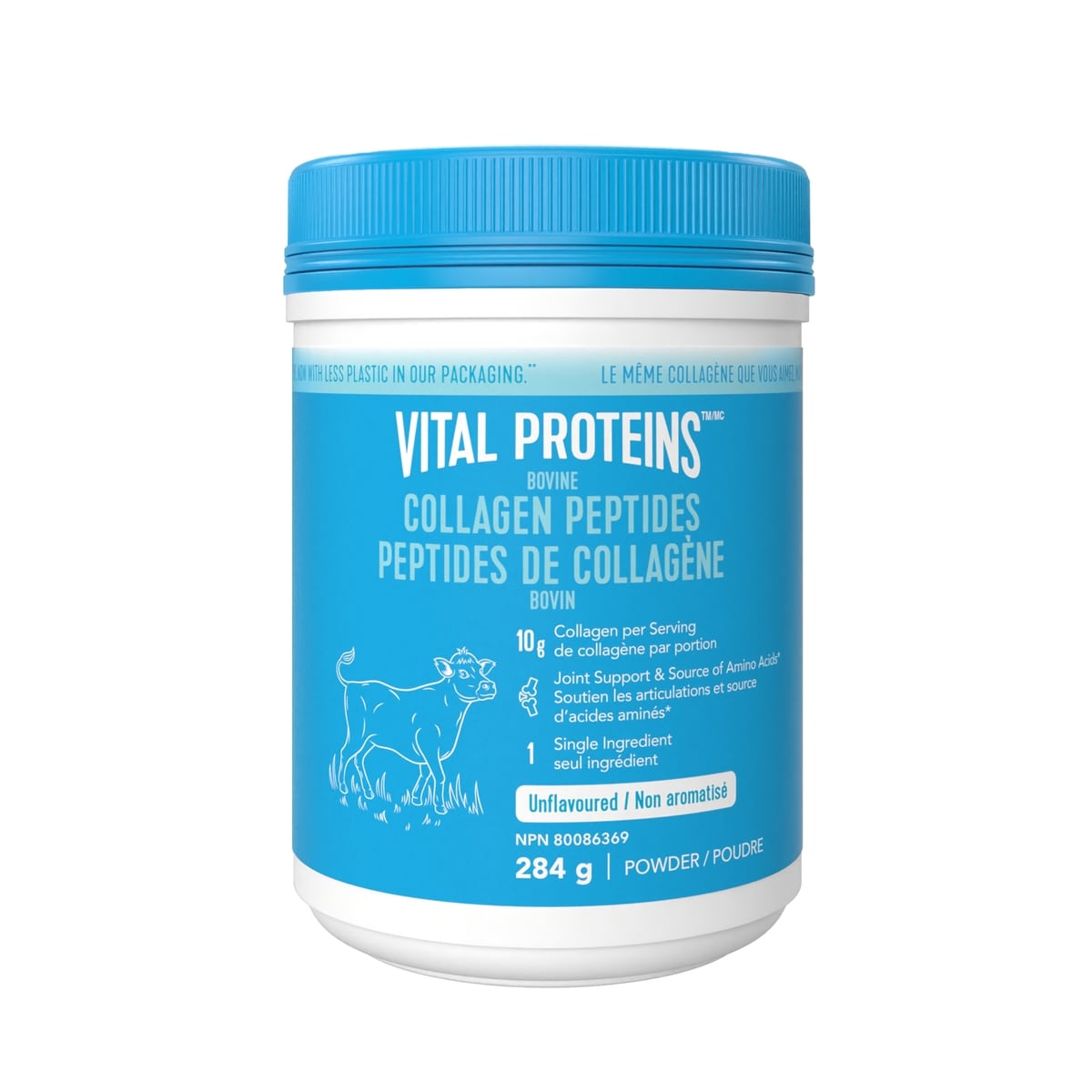 VITAL PROTEINS Bovine Collagen Powder, Hydrolyzed Collagen Per Serving - Unflavoured 284 g, $14.79/100g
