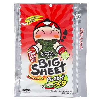 Tao Kai Noi Crispy Spicy Seaweed 28.8 g, $13.85/100g