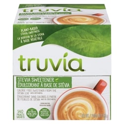 Truvia Édulcorant sans calories élaboré à partir de feuilles de stévia en sachets 280 g, 5,00 $/100g