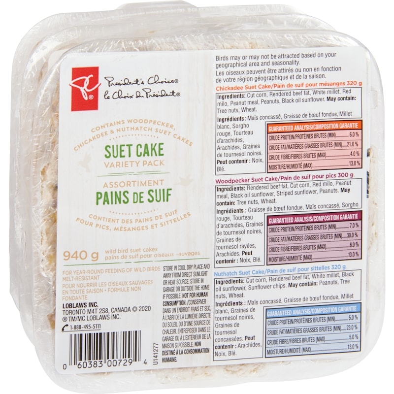 Wild Bird Suet Cakes Variety Pack