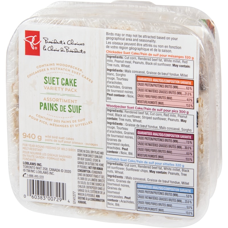 Wild Bird Suet Cakes Variety Pack