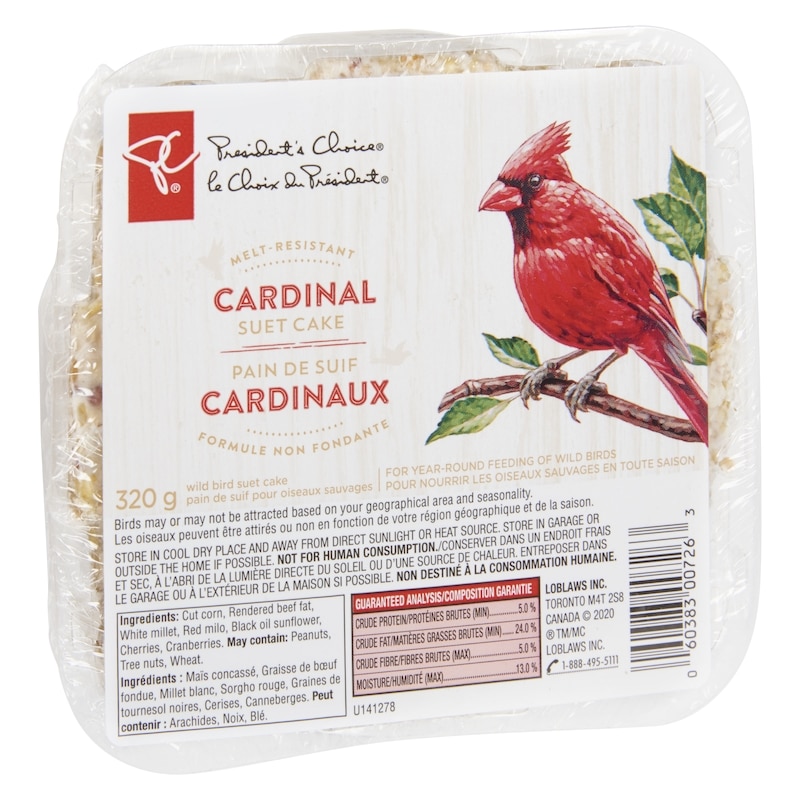 Cardinal Melt-Resistant Suet Cake