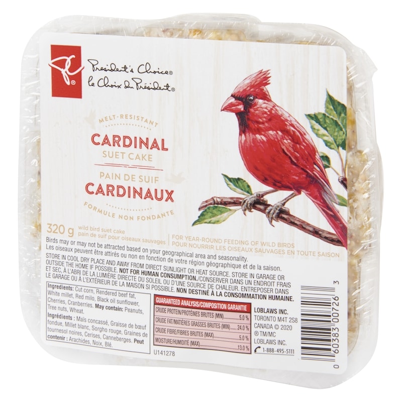 Cardinal Melt-Resistant Suet Cake