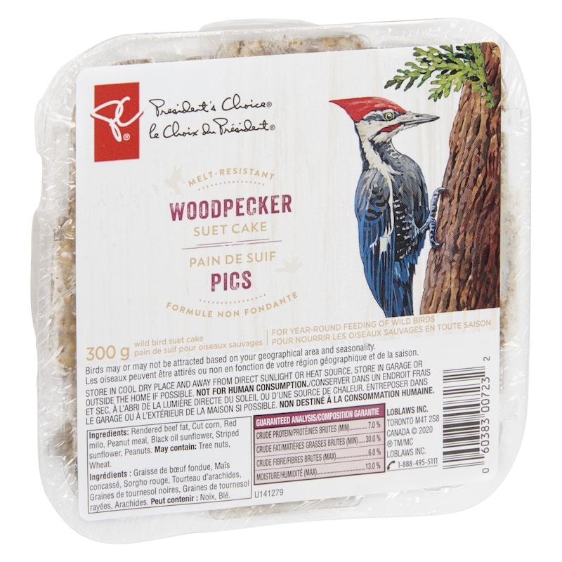 Woodpecker Melt-Resistant Suet Cake
