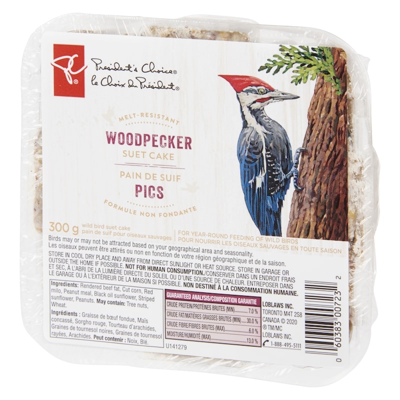Woodpecker Melt-Resistant Suet Cake