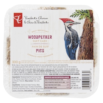 Woodpecker Melt-Resistant Suet Cake