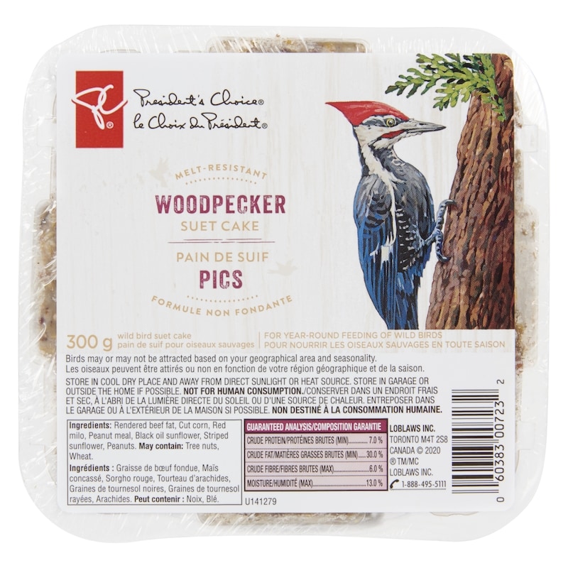 Woodpecker Melt-Resistant Suet Cake
