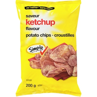 No Name Ketchup Potato Chips 200 g, $1.00/100g