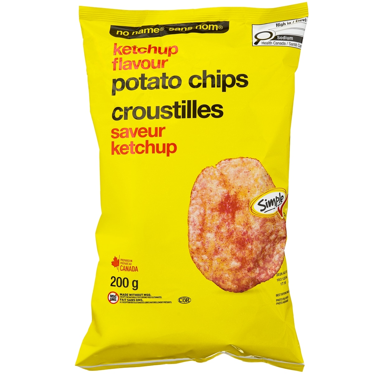 No Name Ketchup Potato Chips
