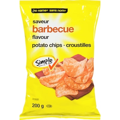 No Name Barbecue Potato Chips 200 g, $0.75/100g