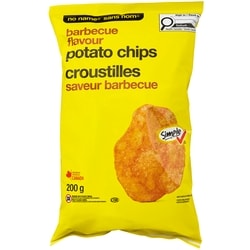 Sans Nom Croustilles à saveur barbecue 200 g, 0,72 $/100g