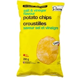 Sans Nom Croustilles à saveur de sel et vinaigre 200 g, 0,75 $/100g