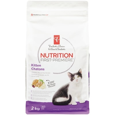 President's Choice Nutrition First Kitten Food, Chicken, Rice & Pea 2 kg, $0.82/100g