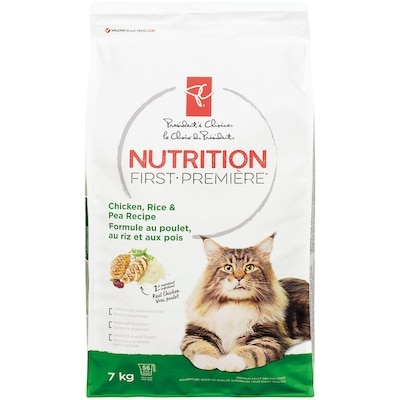President's Choice Nutrition First Cat Food, Chicken, Rice & Pea 7 kg, $0.51/100g