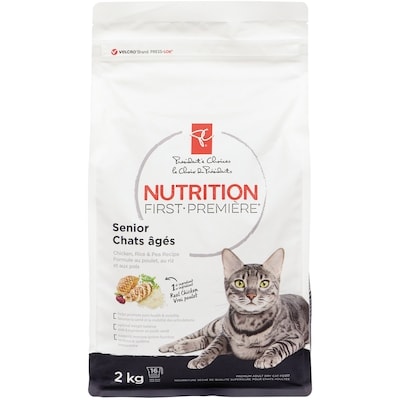 President's Choice Nutrition First Senior Cat Food, Chicken, Rice & Pea 2 kg, $0.82/100g