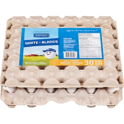 Les Fermes Burnbrae Burnbrae Farm Oeufs Moy, Ch 30 ea, 0,31 $/1ch