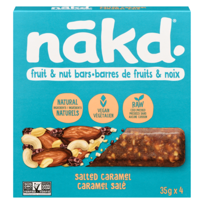 Naked Salted Caramel Fruit & Nut Bars 35 g, $21.40/100g