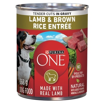 Purina ONE Tender Cuts in Gravy Wet Dog Food Lamb & Brown Rice Entrée 368 g, $0.81/100g