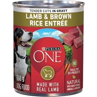 Purina ONE Tender Cuts in Gravy Lamb & Brown Rice Entrée, Wet Dog Food 368 g, $0.73/100g