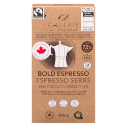 Galerie Au Chocolat Espresso Dark Bar 100 g, $6.99/100g
