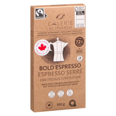 Galerie Au Chocolat Espresso Dark Bar - 100 g | Zehrs