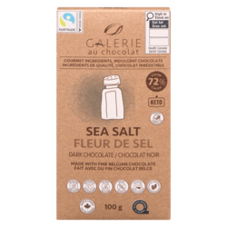 Galerie Au Chocolat Sea Salt Dark Bar 100 g, $6.99/100g