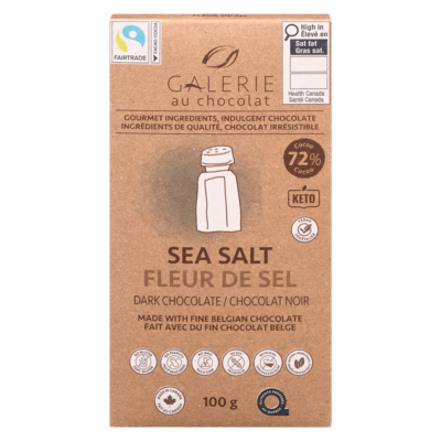 Galerie Au Chocolat Fleur de Sel Chocolat Noir 100 g, 5,99 $/100g