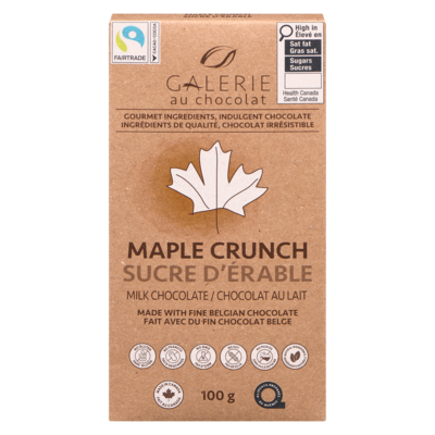 Galerie Au Chocolat Maple Crunch Milk Bar 100 g, $6.49/100g