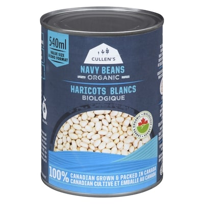 Cullen's Organic Canned Navy Beans 540 ml, $1.02/100ml